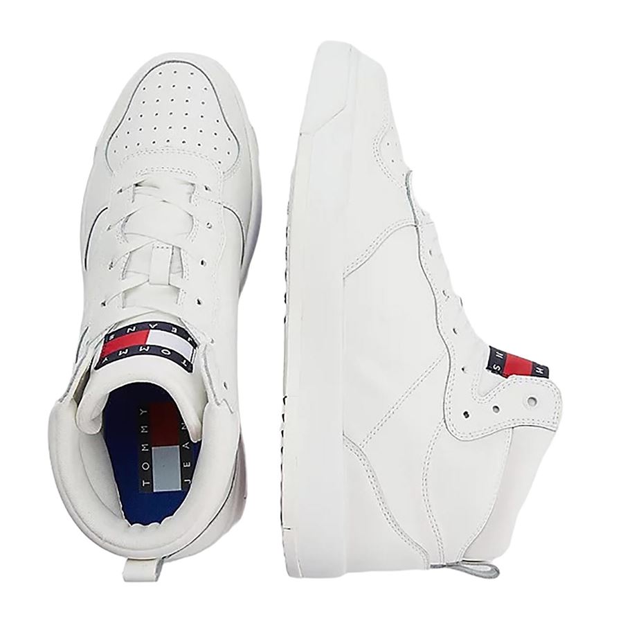 Leather Basket Midcut sneakers da uomo Tommy Jeans | EM0EM01071YBR